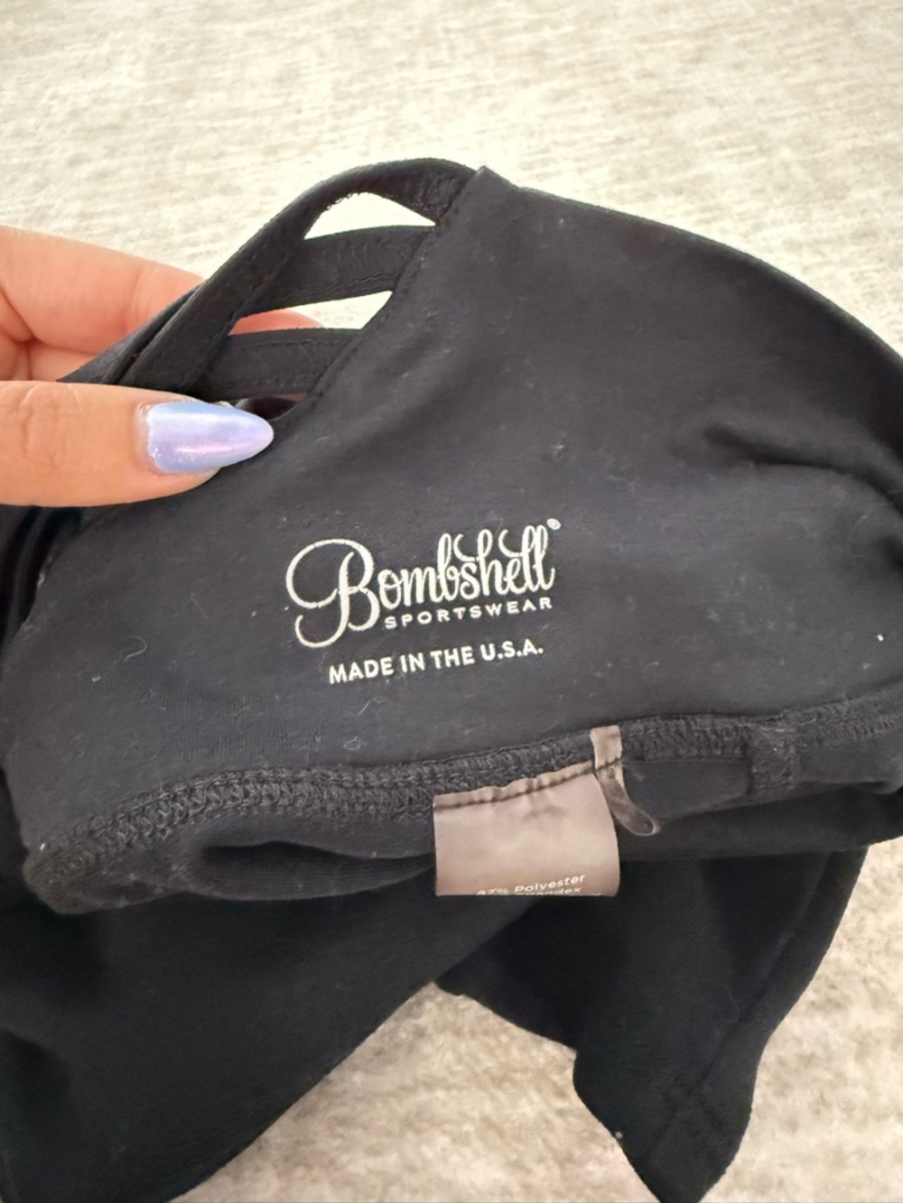 Bombshell Sportswear Sexy Back Legging — Black - Picture 8 of 9
